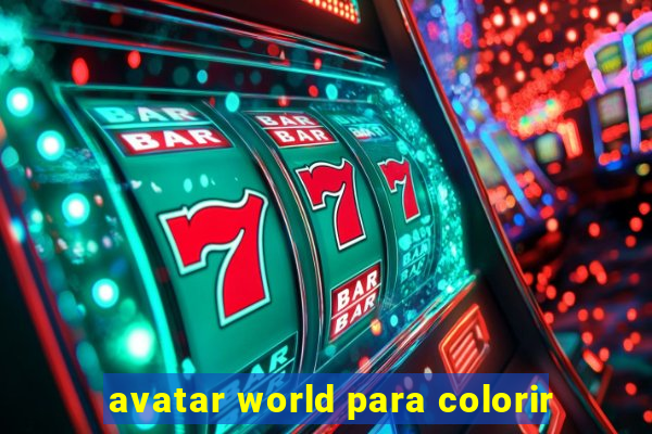 avatar world para colorir